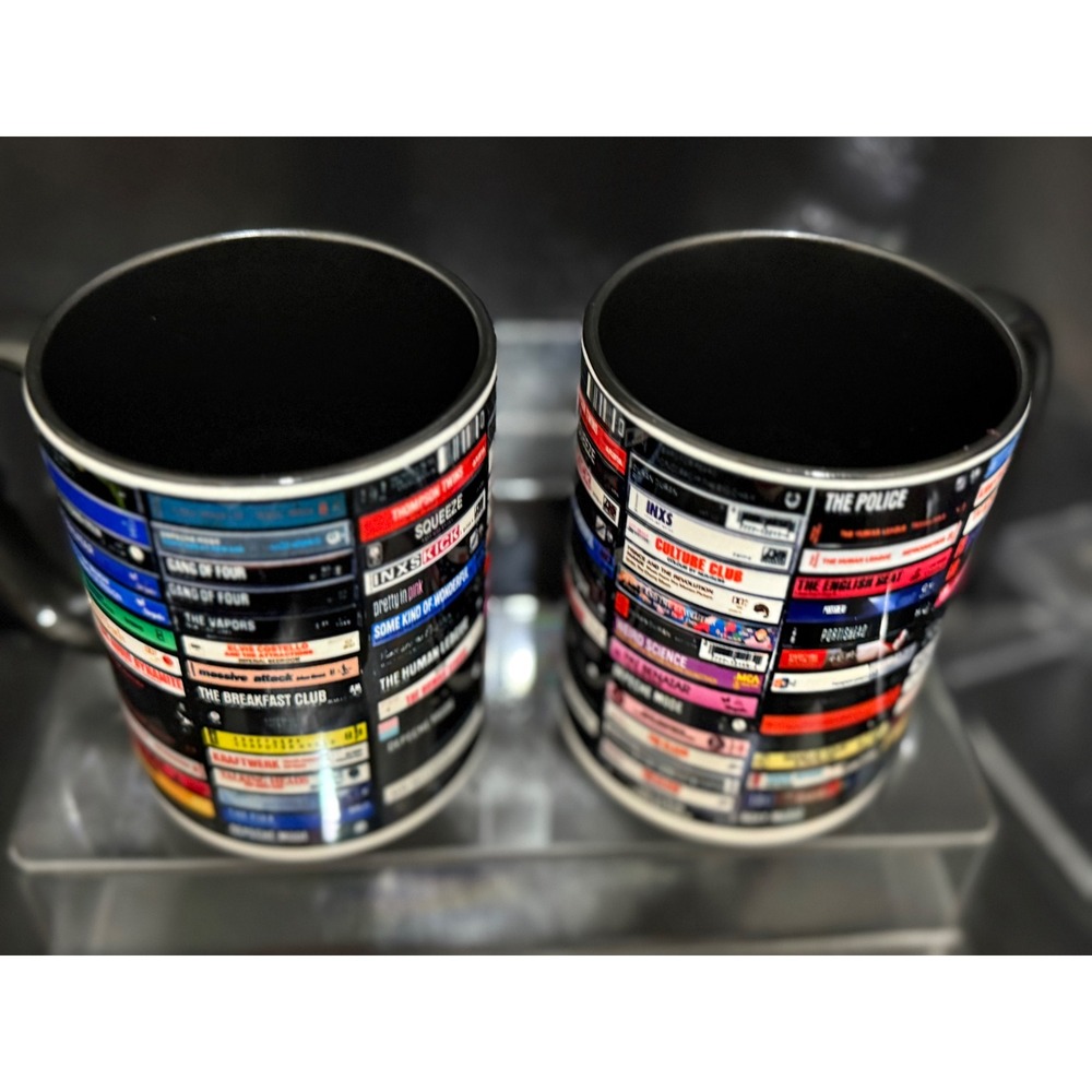 Classic 90s Punk Rock, EMO & Hardcore Tapes Accent Mug
